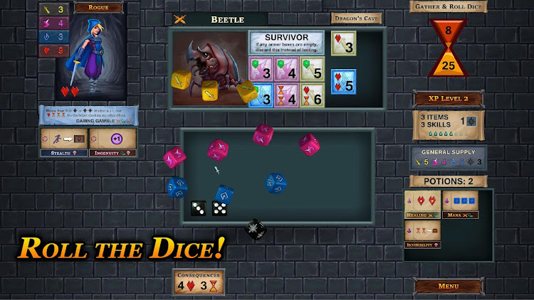 #8. One Deck Dungeon (Android) By: Handelabra Games