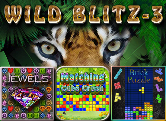 #4. WildBlitz - Cube Crush, Jewel (Android) By: DigiGalaxy®