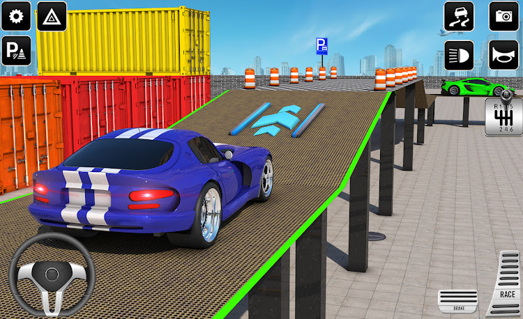 #3. Advance car parking games (Android) By: The Hawk Games