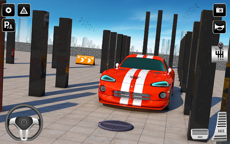 #5. Advance car parking games (Android) By: The Hawk Games