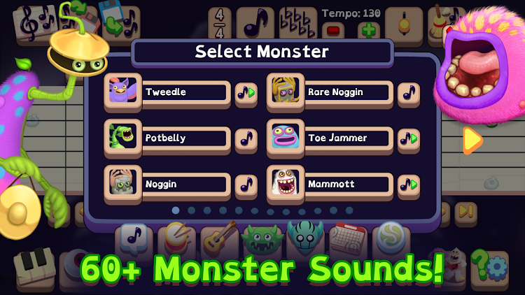 #4. My Singing Monsters Composer (Android) By: Big Blue Bubble Inc