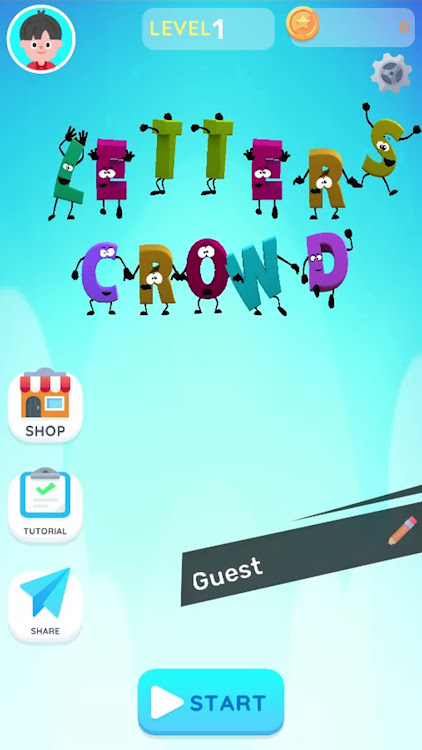 #9. Letters Crowd (Android) By: Unikh Games