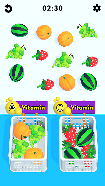 #4. VitaMatch 3D - Match & Sort (Android) By: Hyper Watcher