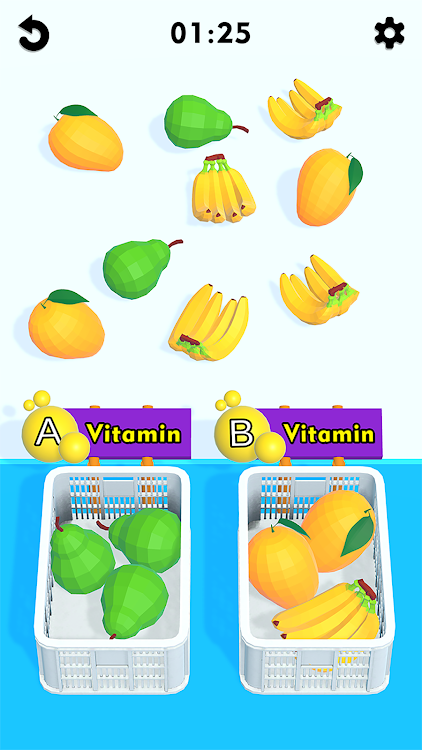 #5. VitaMatch 3D - Match & Sort (Android) By: Hyper Watcher