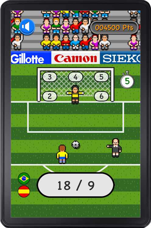 #6. Math penalty kicks (Android) By: Davihesoft