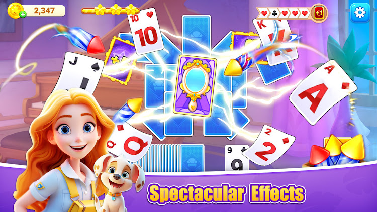 #1. 2 Solitaire TriPeaks 024 (Android) By: mahjong connect