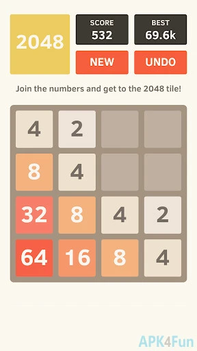 2048 by Gabriele Cirulli Screenshot Image