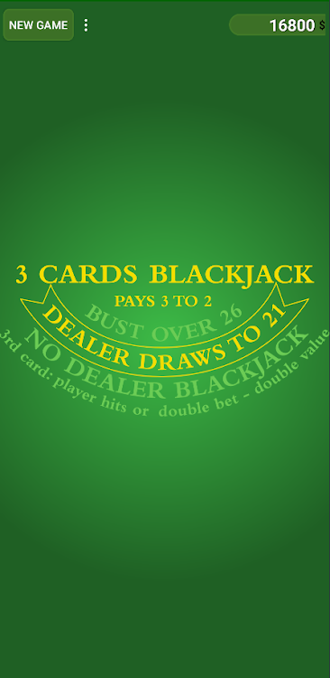 #1. 3 Cards Blackjack (Android) By: Božidar Petrović