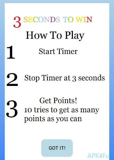 3 Seconds To Win Screenshot Image