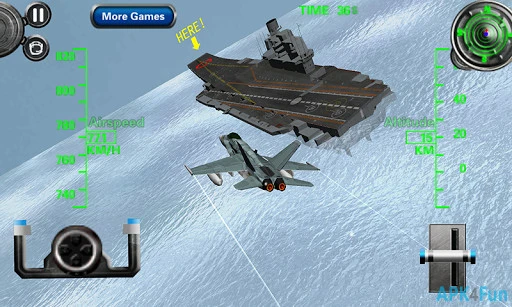 3D Aircraft Carrier Simulator Screenshot Image