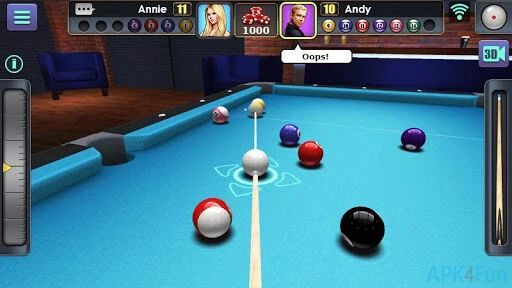 3D Pool Ball Screenshot Image