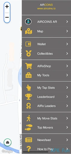 Aircoins Treasure Hunt Screenshot Image