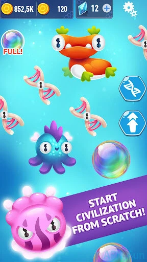 Alien Evolution Clicker: Species Evolving Screenshot Image