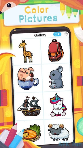 Animal Color by Number Screenshot Image