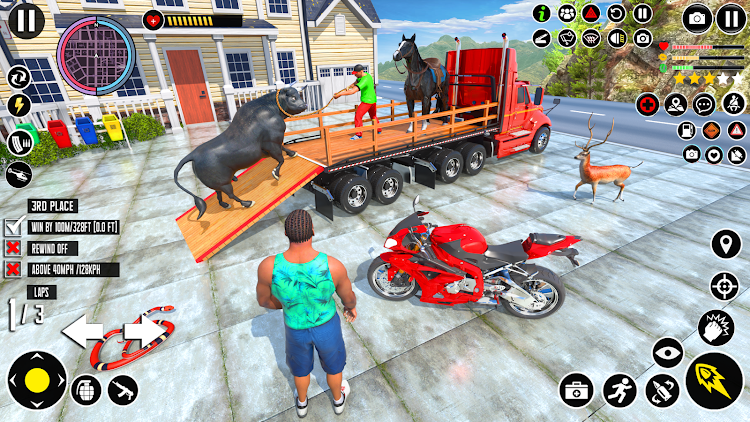 #1. Animal Transport Truck Game 3D (Android) By: Game Giant