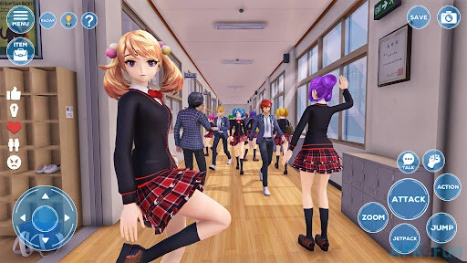 Anime Girl School Simulator Screenshot Image