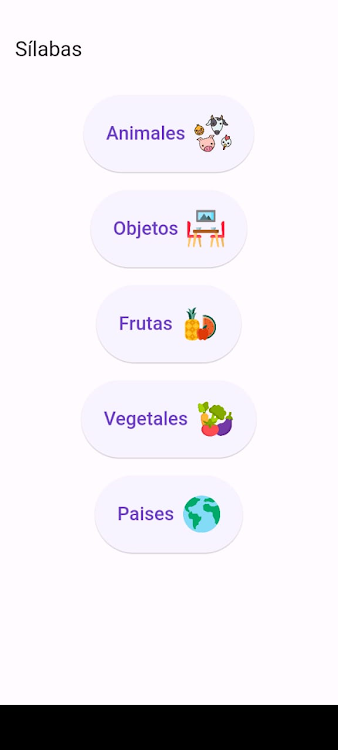 #1. Aprende Separación de Sílabas (Android) By: Zoituc