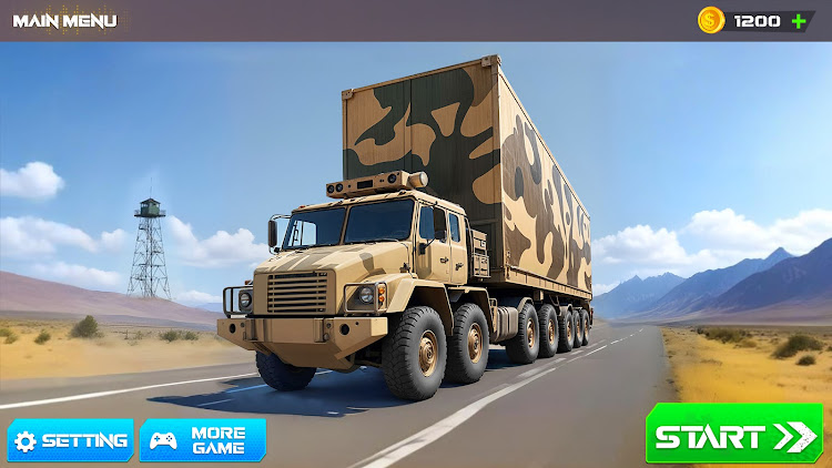 #1. Army Cargo Truck Driving Games (Android) By: Play Stove