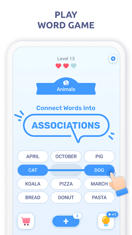 #1. Associations - Word Games (Android) By: Hitapps Games