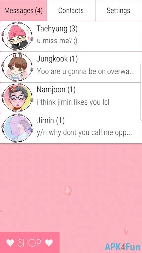 BTS Messenger Screenshot Image