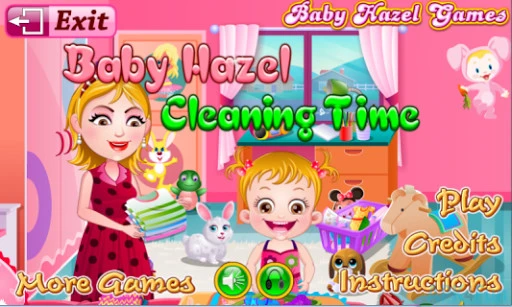 Baby Hazel Cleaning Time Screenshot Image