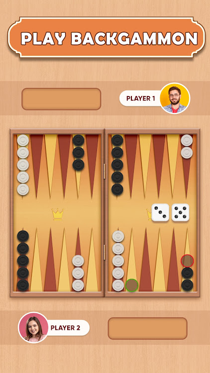 #1. Backgammon Board Game (Android) By: Kali Fun Games