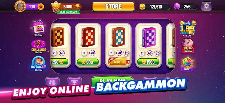 #1. Backgammon Plus - Board Game (Android) By: Zynga