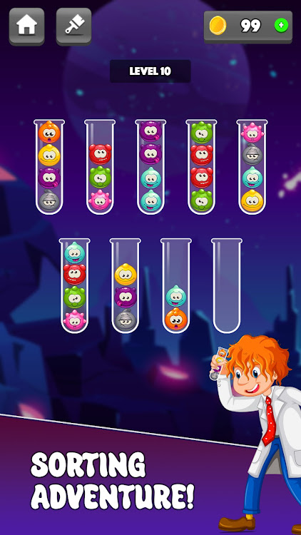 #1. Ball Sort - Color Stack Puzzle (Android) By: Mindravel Interactive.