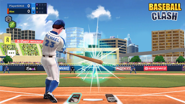 #1. Baseball Clash: Real-time game (Android) By: Miniclip.com