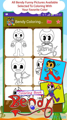 Bendy Coloring Book Screenshot Image