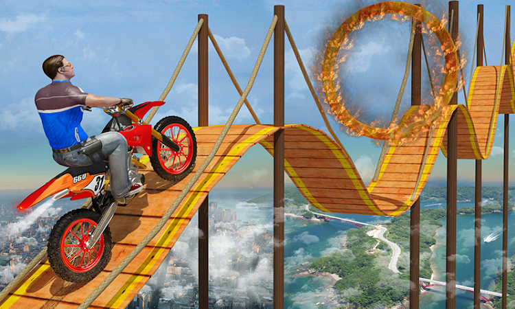 #1. Bike Tricks Trail Stunt Master (Android) By: Borois