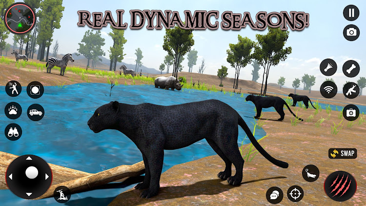 #1. Black Panther Simulator Games (Android) By: Gamba Studio