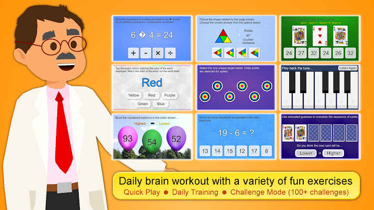 #1. Brain App Daily Brain Training (Android) By: Chris Mayer