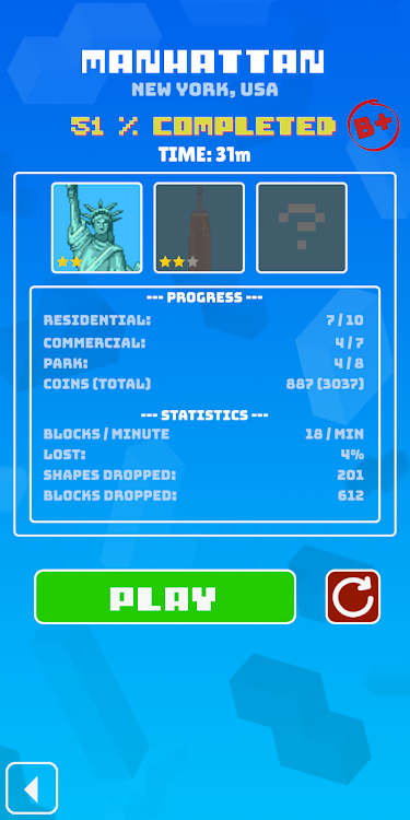 #1. Build A City Block UNLOCKED (Android) By: 777 Pixels