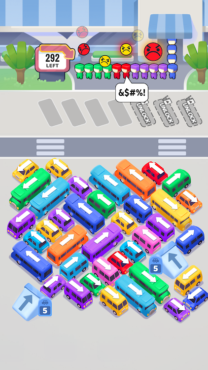 #1. Bus Frenzy : Station Shuffle (Android) By: Life Coloring