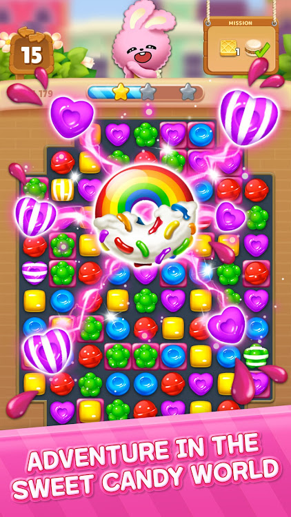 #1. Candy Friends : Match 3 (Android) By: SUPERBOX Inc