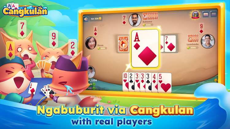 #1. Cangkulan ZingPlay card capsa (Android) By: VNG ZingPlay Studio