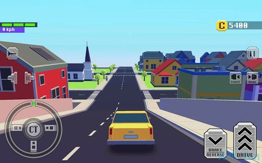 Car Driving in Crazy Town Screenshot Image