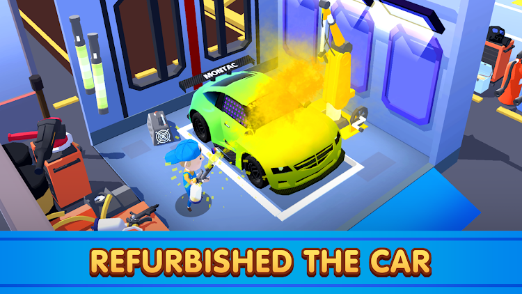 #1. Car Fix Tycoon (Android) By: Weplay Studio