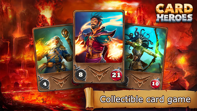 #1. Card Heroes: TCG/CCG deck Wars (Android) By: Cheely Apps