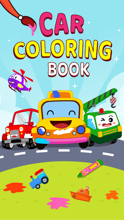 #1. Cars Coloring Book Kids Game (Android) By: GunjanApps Studios