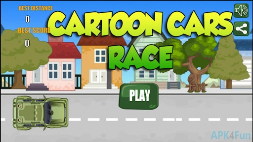 Cartoon Cars Race Screenshot Image