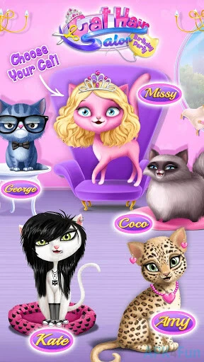 Cat Hair Salon Birthday Party Screenshot Image