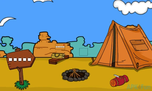 Caveman Rescue From Desert Screenshot Image