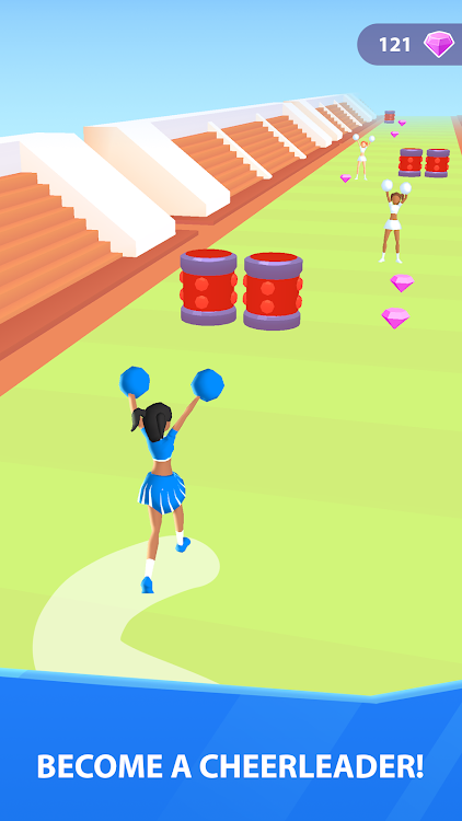 #1. Cheerleader Run 3D (Android) By: Supersonic Studios LTD