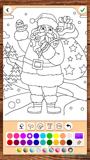 Christmas Coloring Screenshot Image