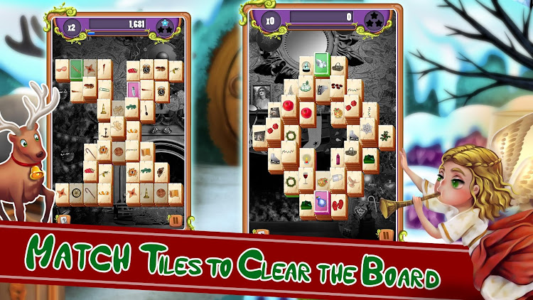 #1. Christmas Mahjong: Holiday Fun (Android) By: Beautiful Mahjong Games by Difference Games