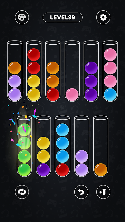 #2. Color Ball Sort - Puzzle Games (Android) By: Coloring Game Studio@RabiGame