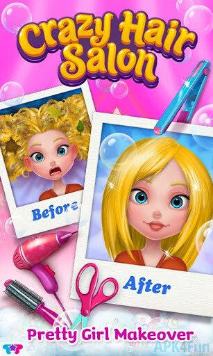 Crazy Hair Salon Screenshot Image