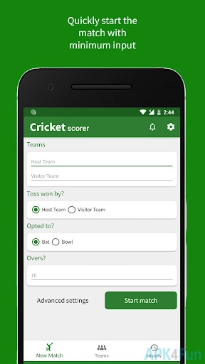 Cricket Scorer Screenshot Image